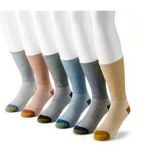 Men's Gold Toe 6-pack Outdoor Trail Crew Socks